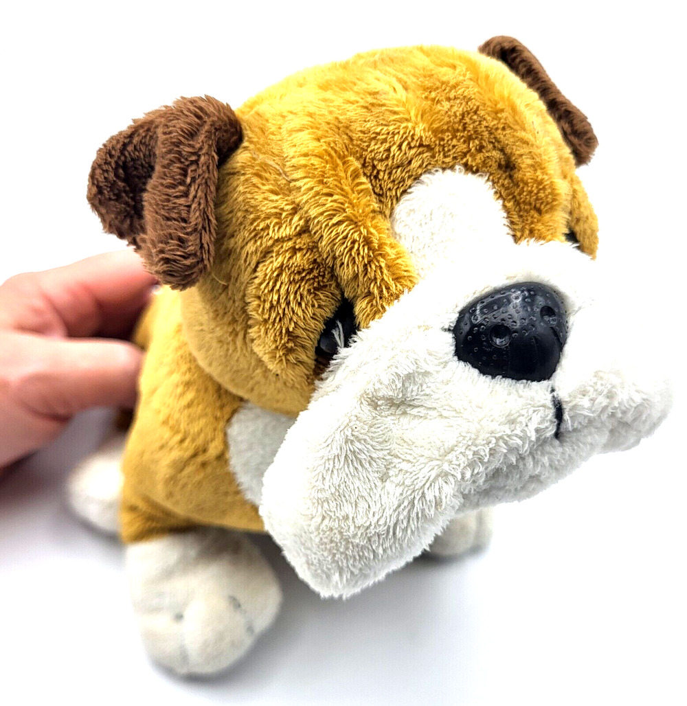 Ganz Webkins Brown White English Bulldog Puppy Dog Stuffed Plush No Code